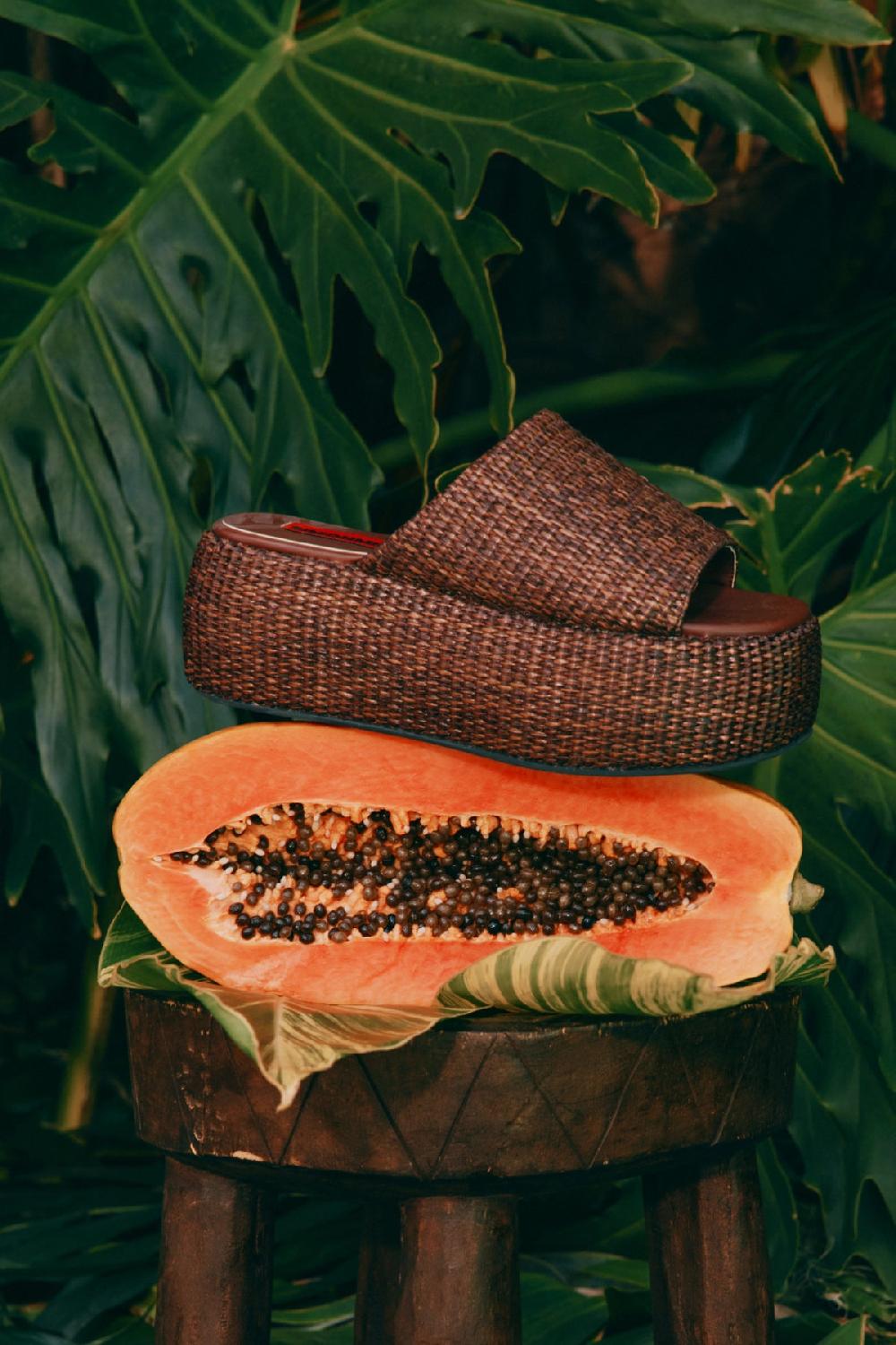 Simon Miller Raffia Cloudy Platform CHOCOLATE