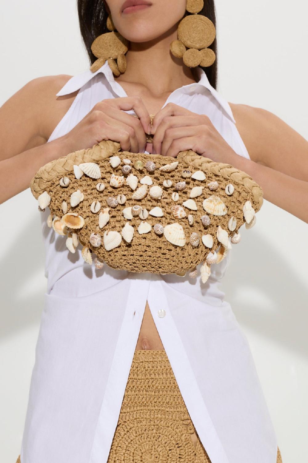 Simon Miller Raffia Deco Earring NATURAL