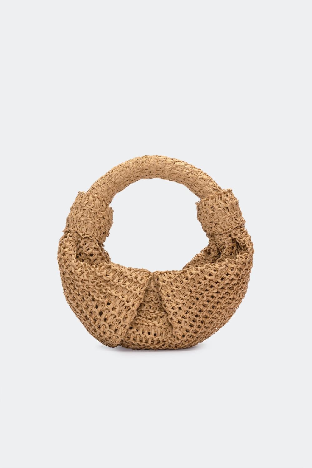 simon miller raffia lopsy bag NATURAL