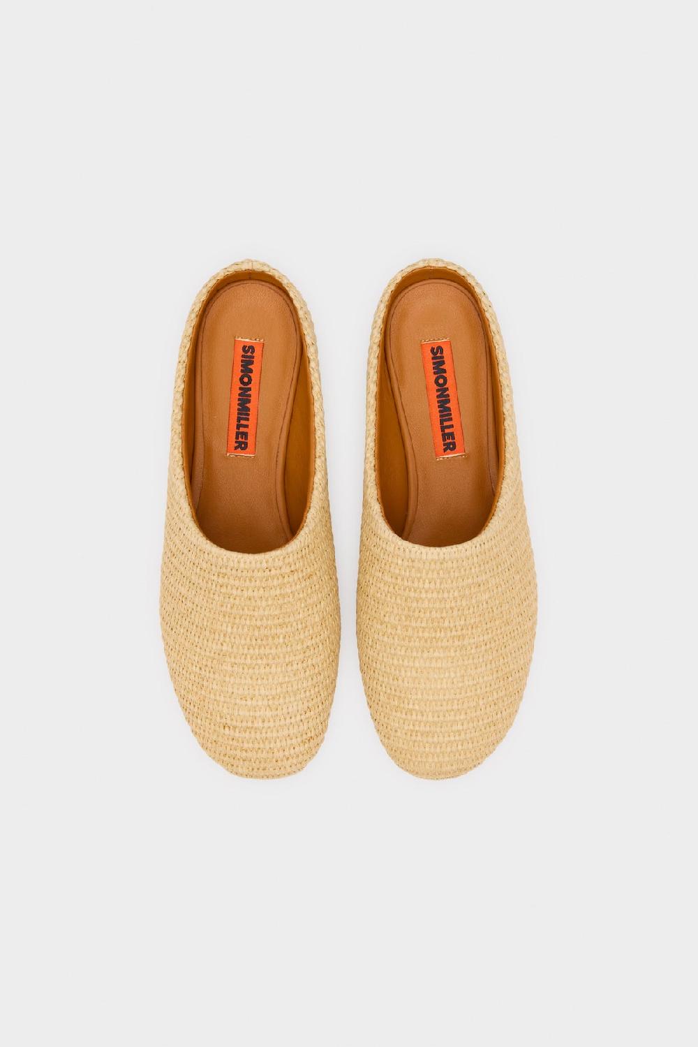 Simon Miller Raffia Riad Slipper NATURAL