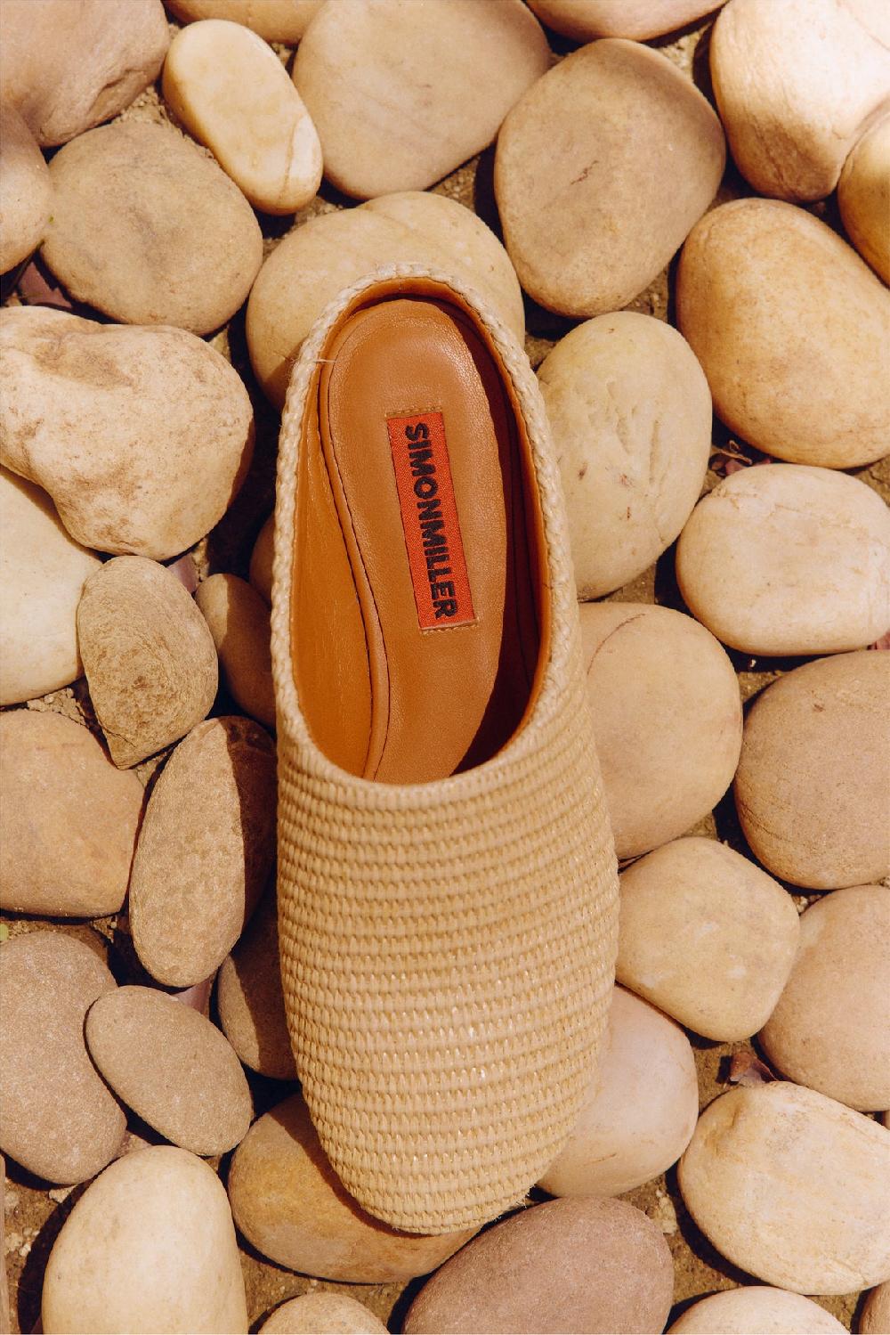 Simon Miller Raffia Riad Slipper NATURAL