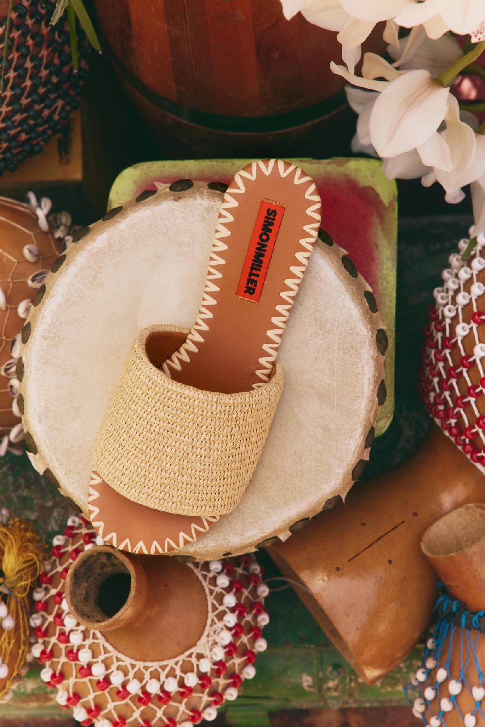 Simon Miller Raffia Salerno Sandal NATURAL