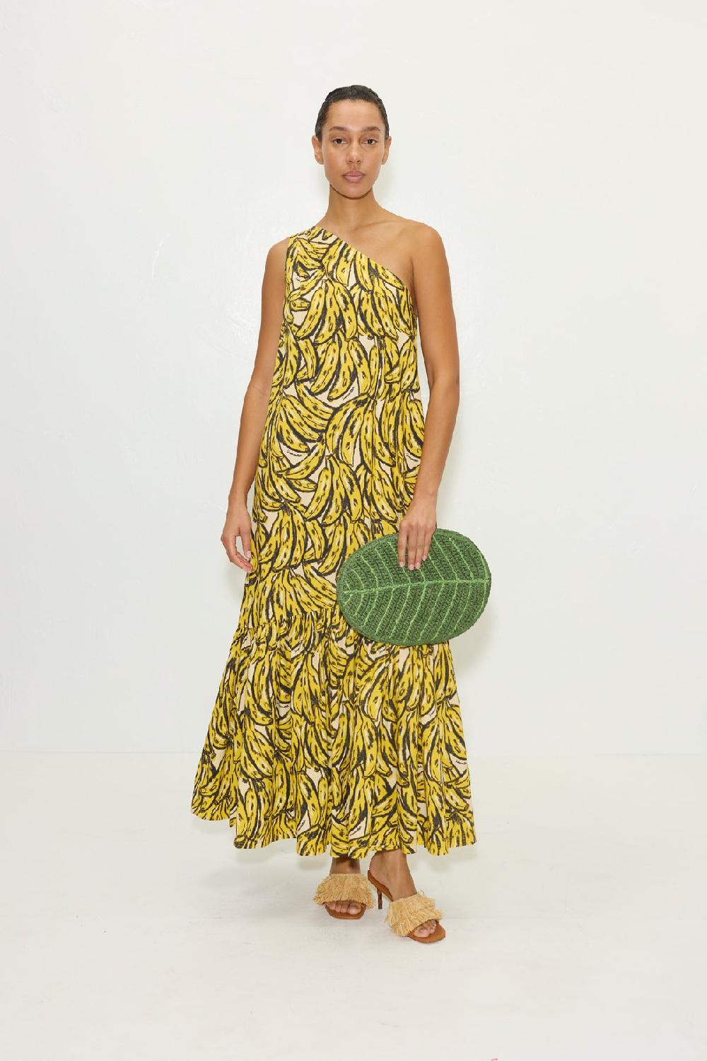 Simon Miller Rea Poplin Maxi Dress YELLOW BANANAS