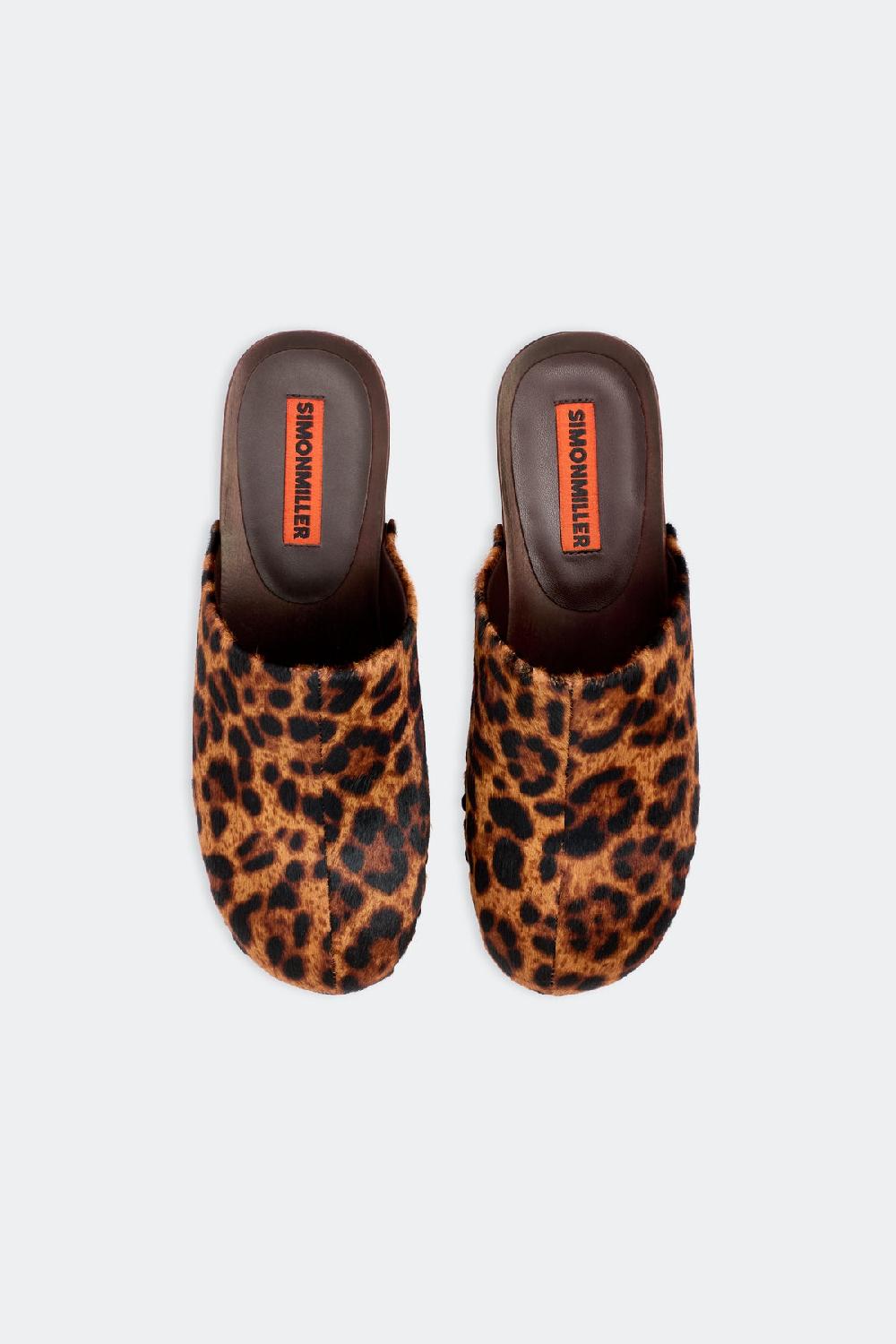 Simon Miller Rio Wood Clog CHOCO BROWN/LEOPARD