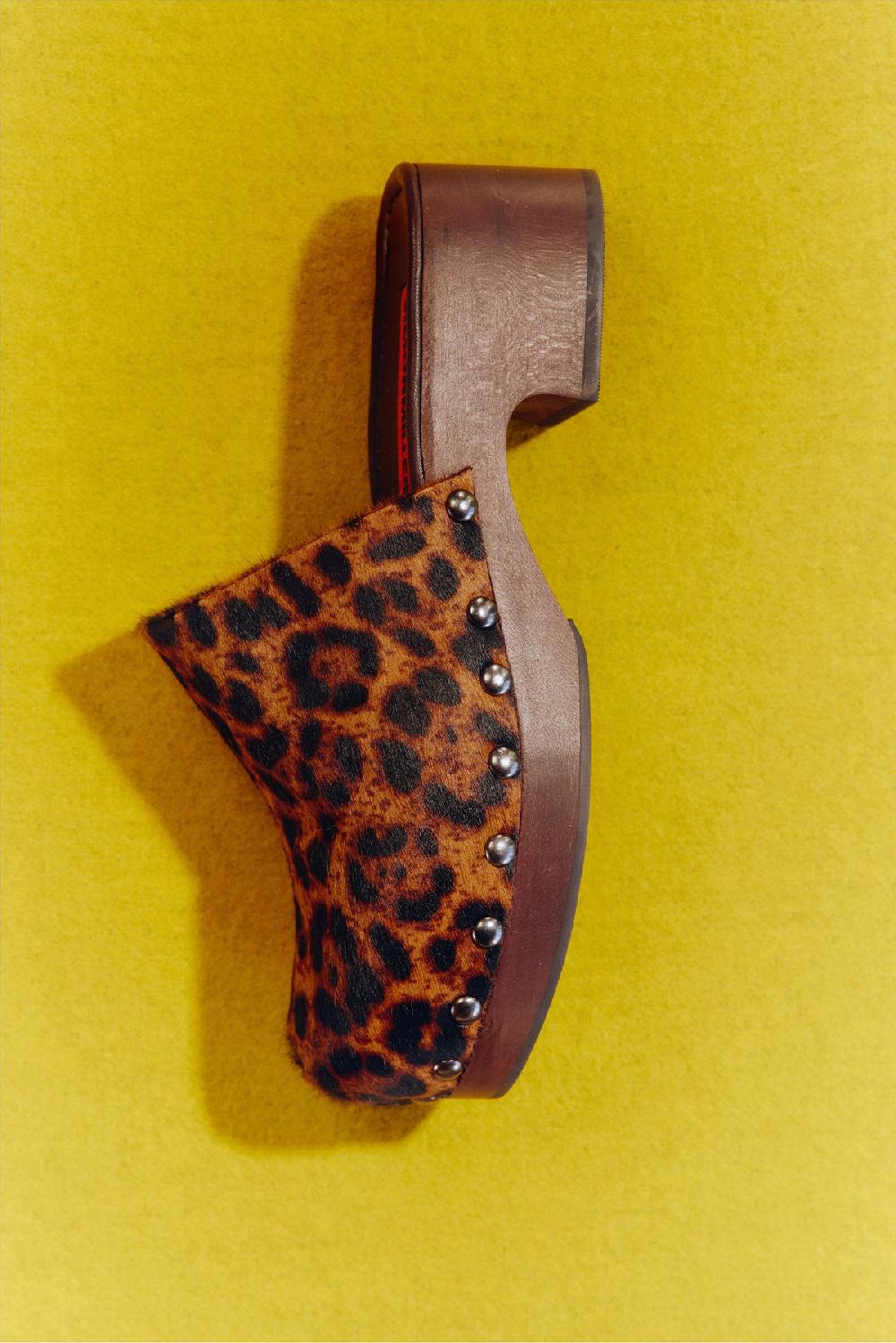 Simon Miller Rio Wood Clog CHOCO BROWN/LEOPARD