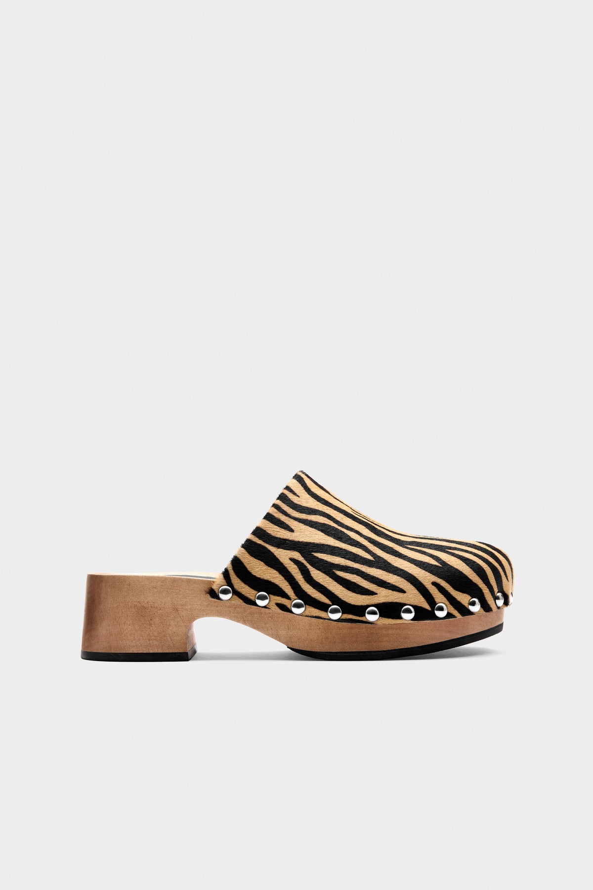 simon miller rio wood clog Zebra