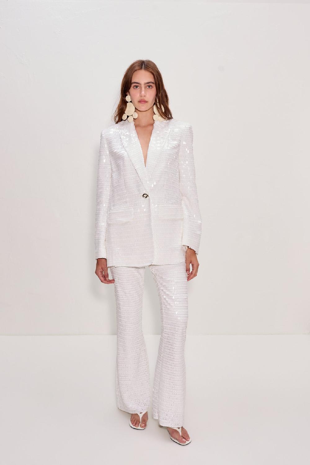 Simon Miller Robo Sequin Pant MACADAMIA