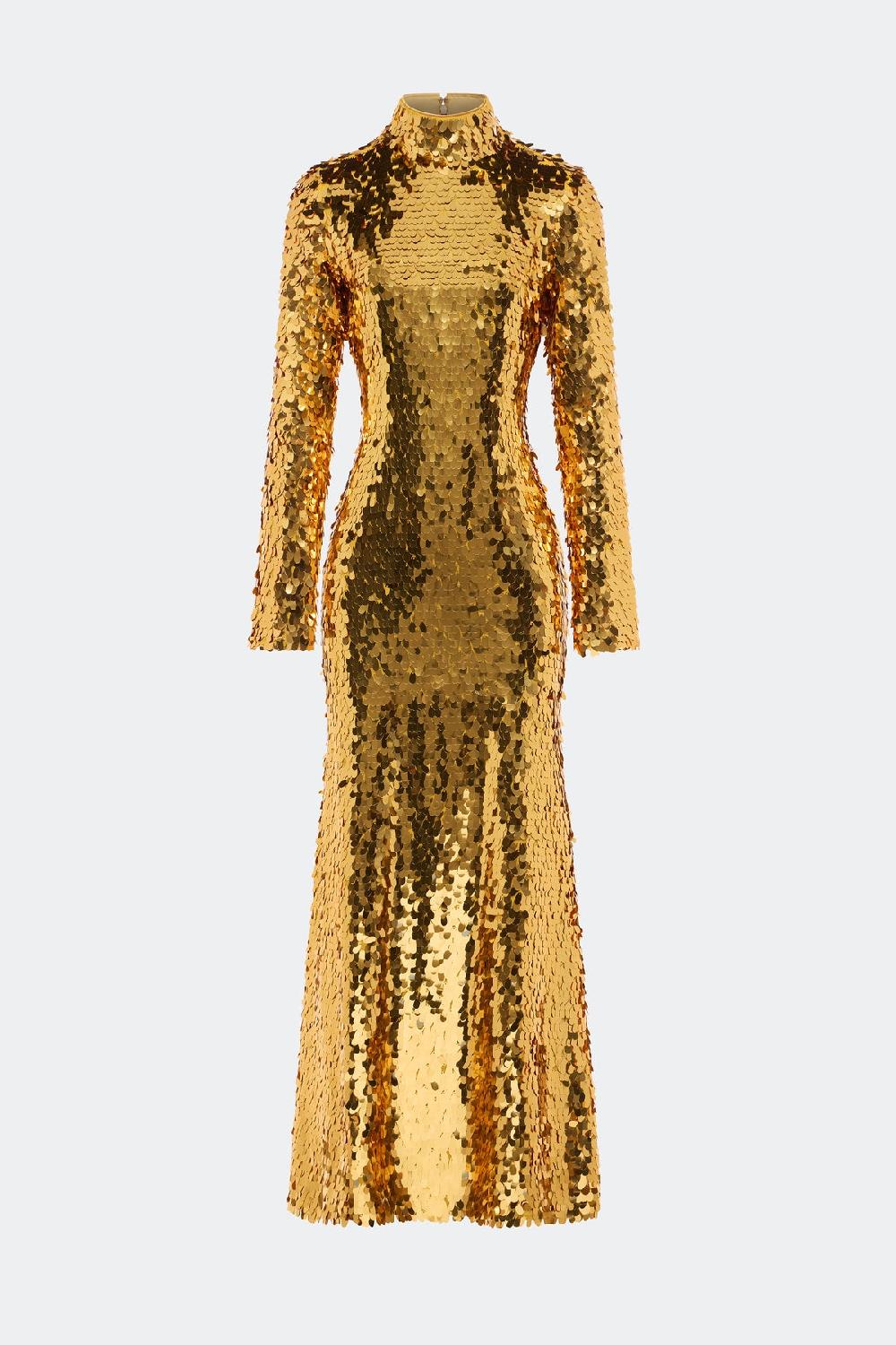 simon miller sculpty sequin dress STAR GOLD