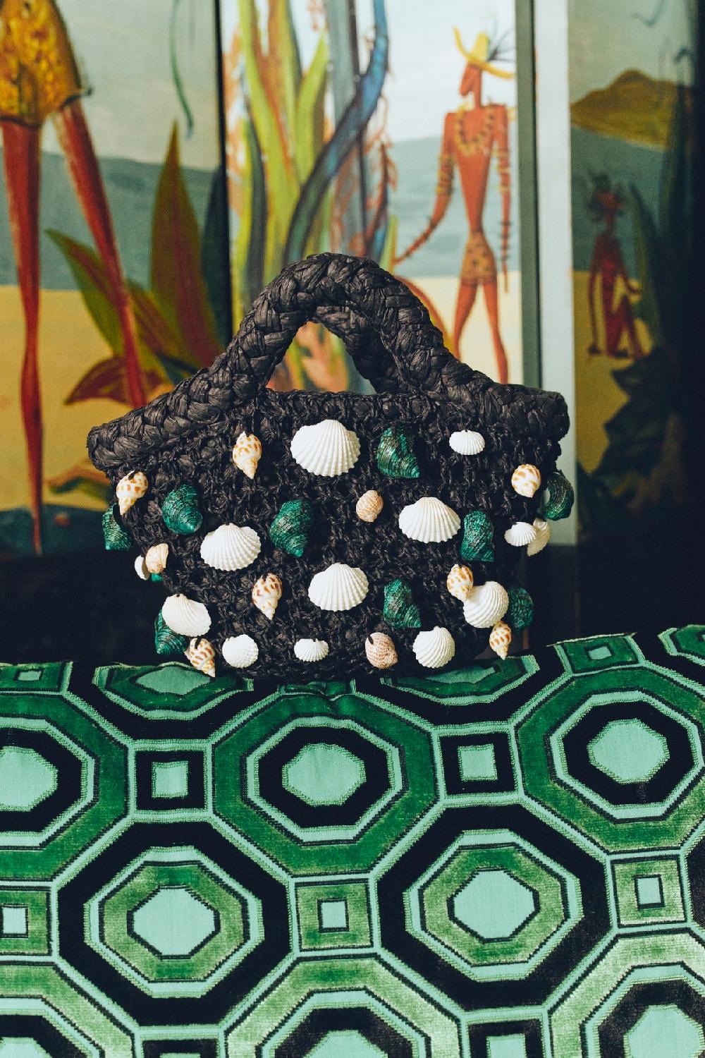 Simon Miller Shelly Bag Black/Teal Multi