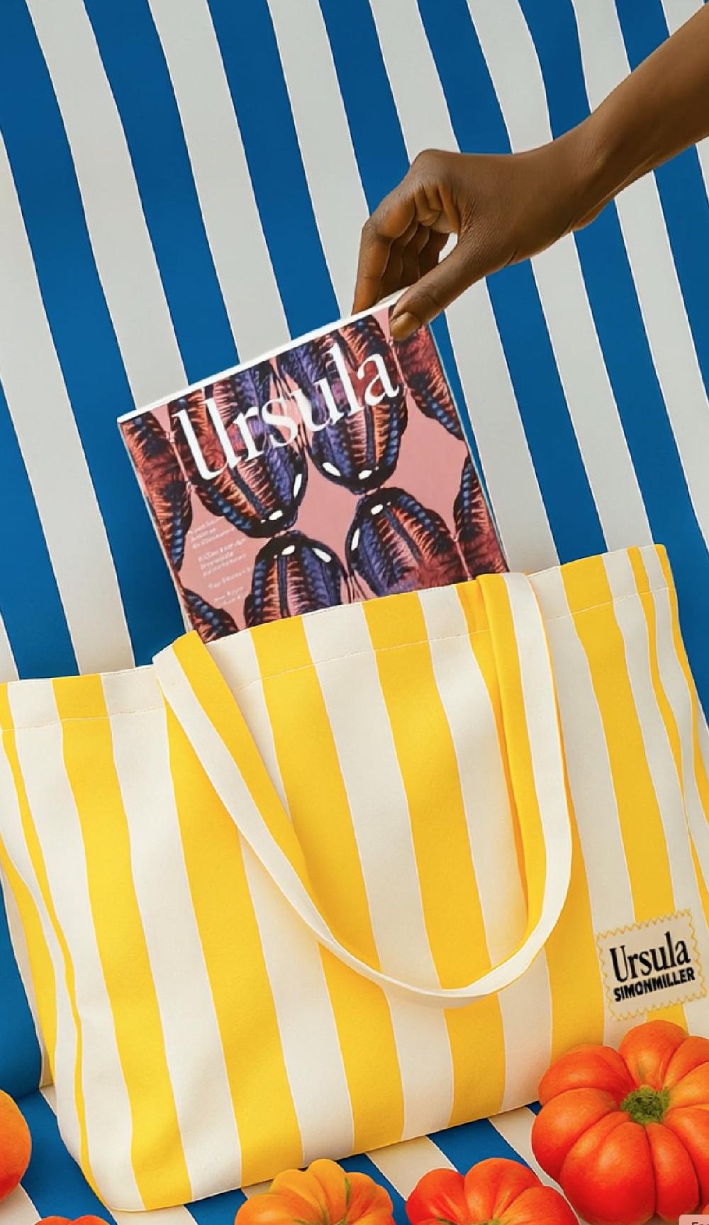 Simon Miller Sm X Ursula Tote SUNGOLD/ECRU STRIPE