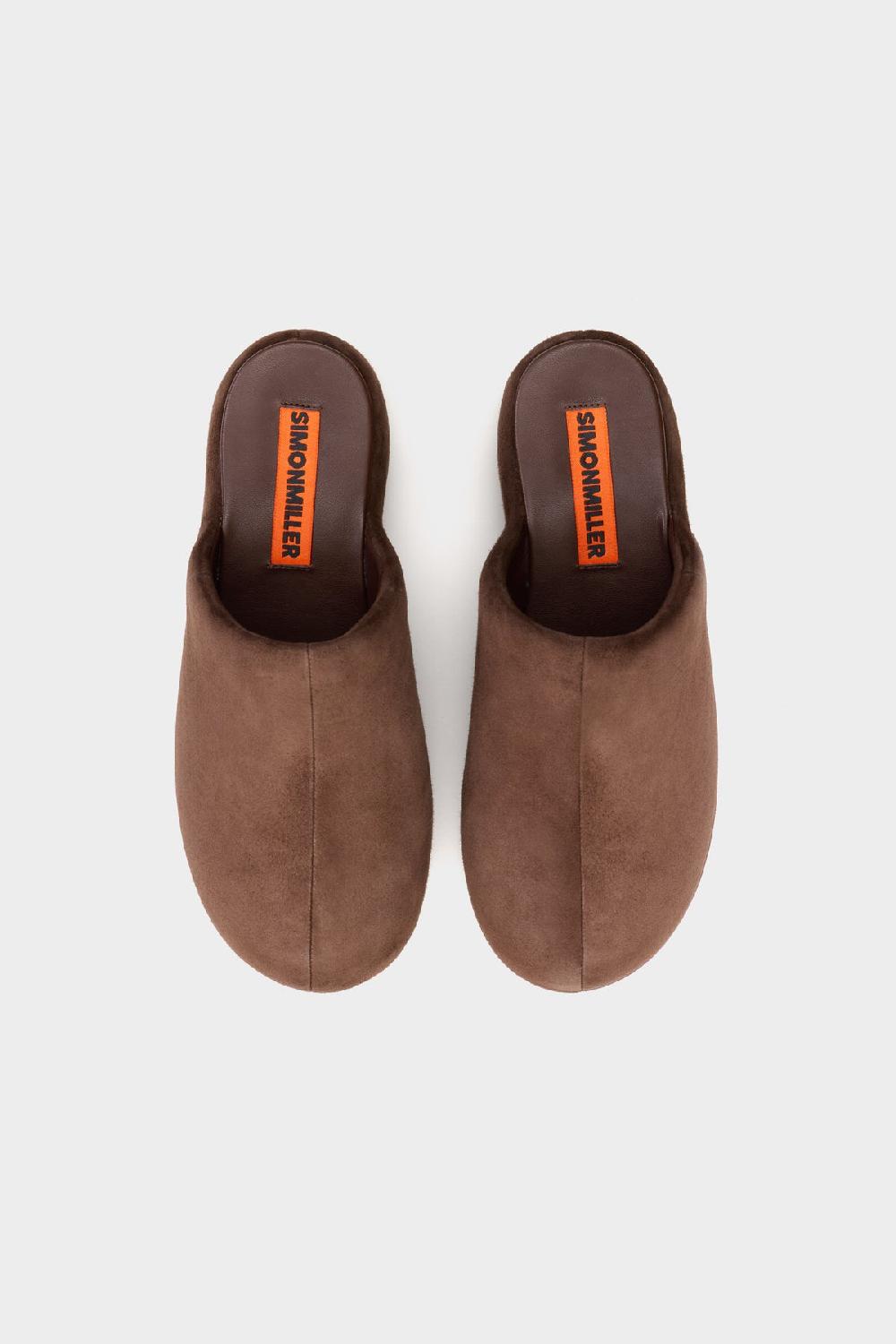 Simon Miller Suede Bubble Clog CHOCOLATE