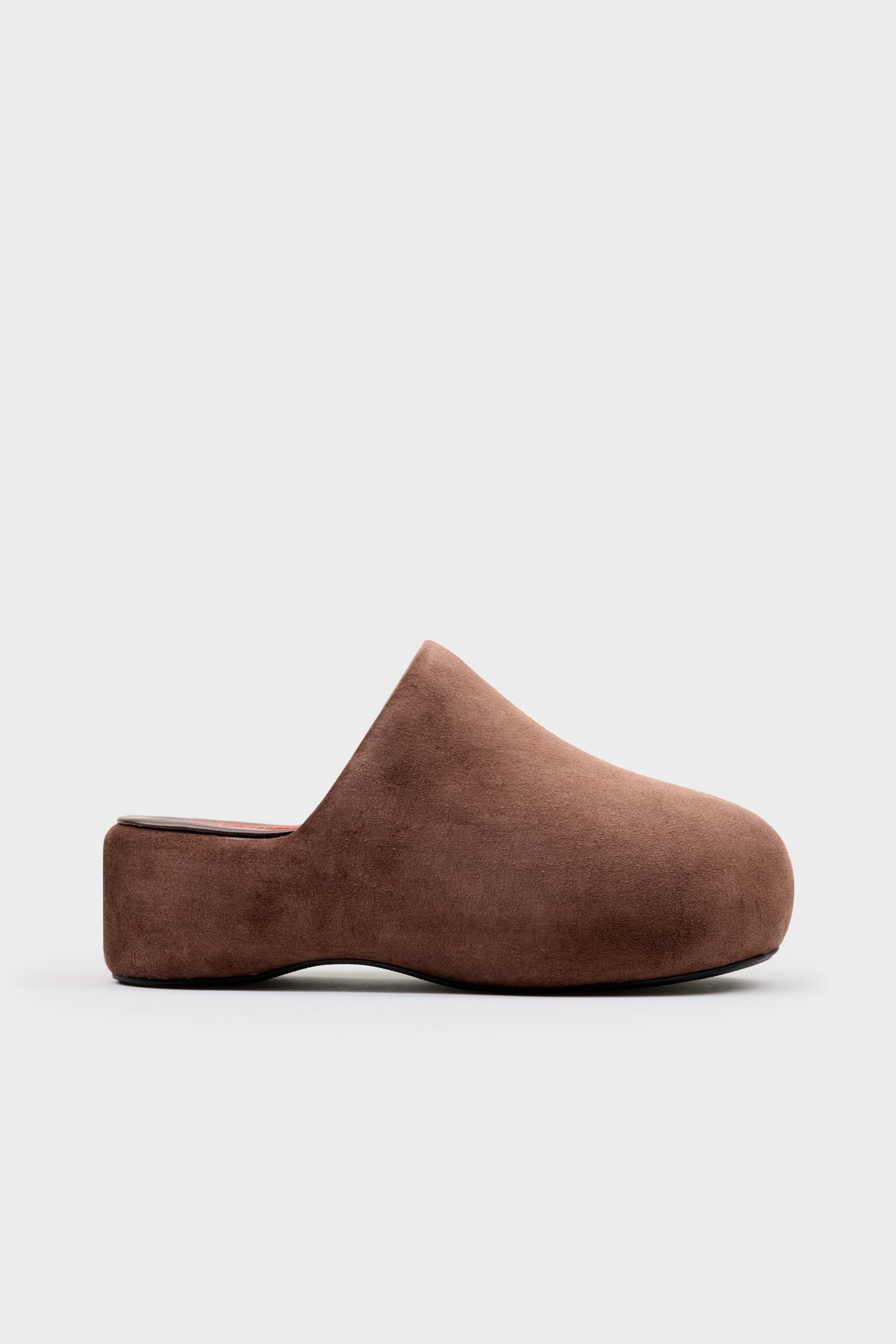 simon miller suede bubble clog CHOCOLATE