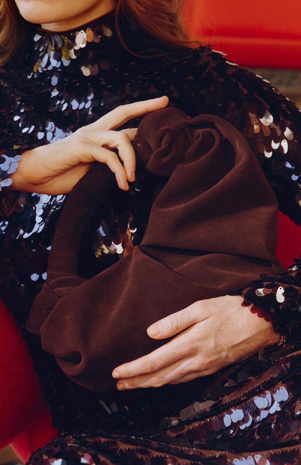 Simon Miller Suede Lopsy Bag CHOCOLATE