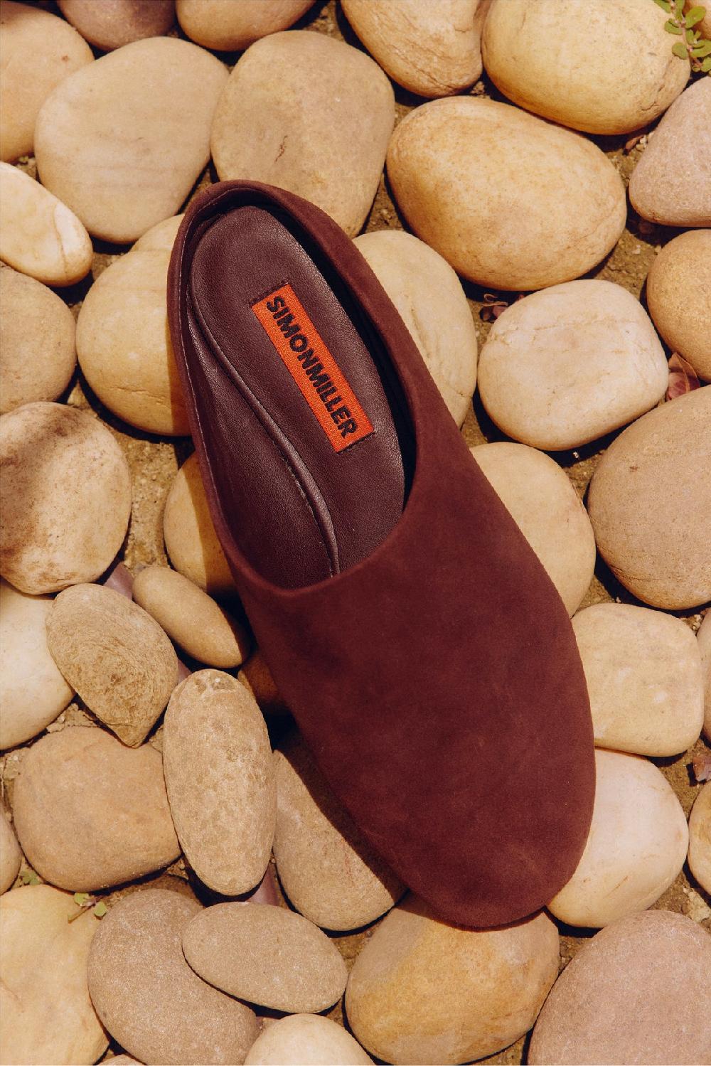 Simon Miller Suede Riad Slipper ESPRESSO