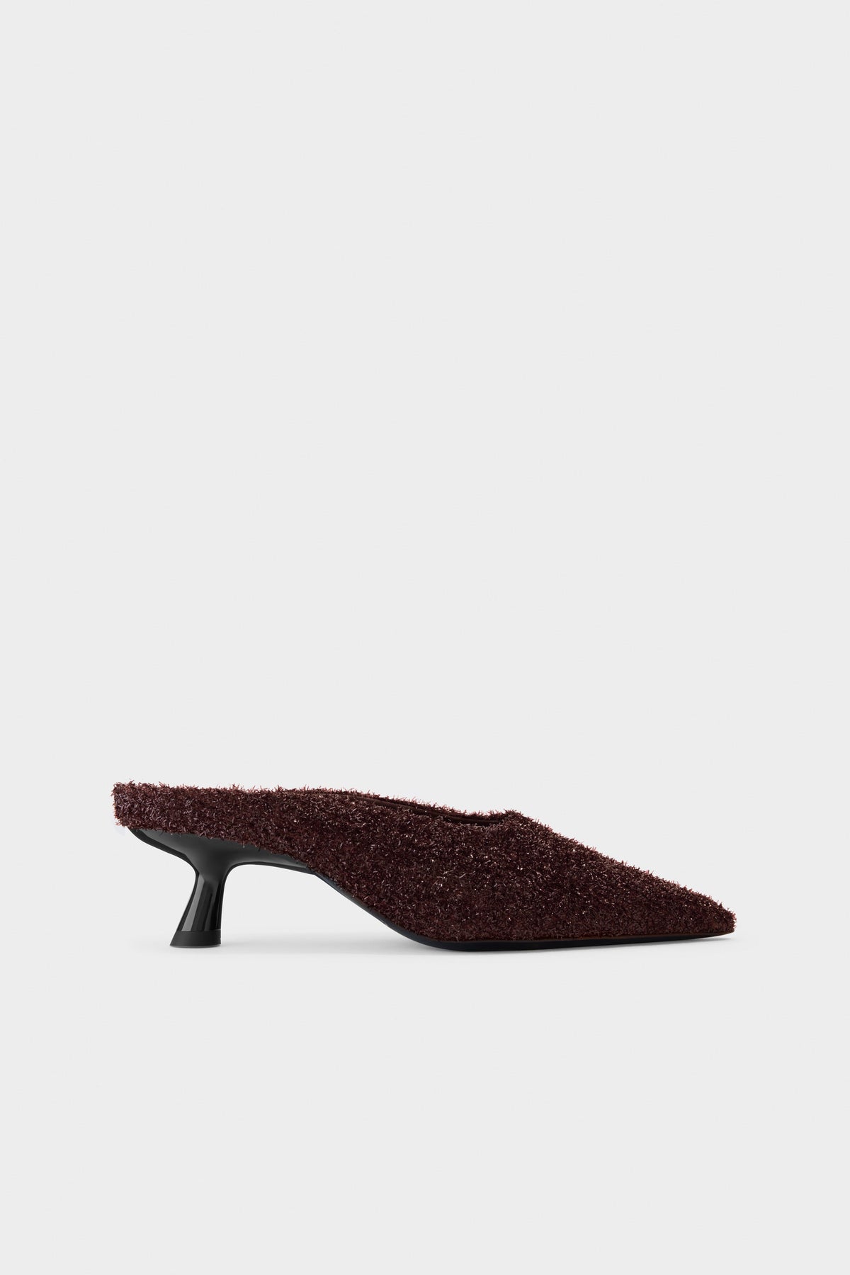 simon miller tinsel pointed gala mule CHOCOLATE