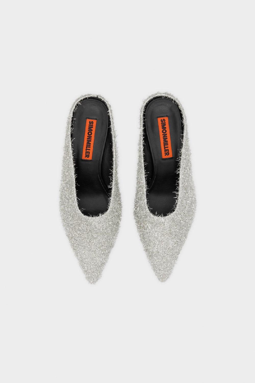 Simon Miller Tinsel Pointed Gala Mule SILVER