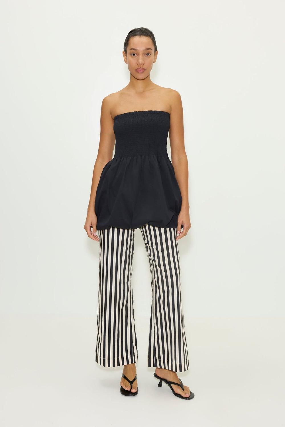 Simon Miller Via Smocked Mini Dress BLACK