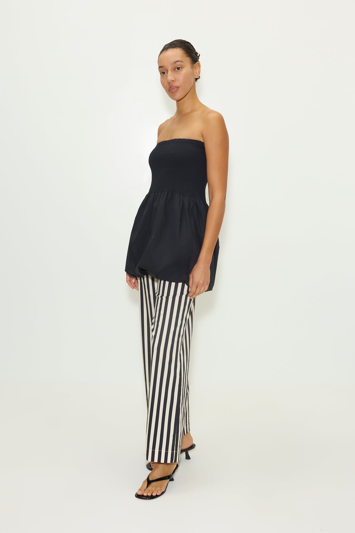 Simon Miller Via Smocked Mini Dress BLACK