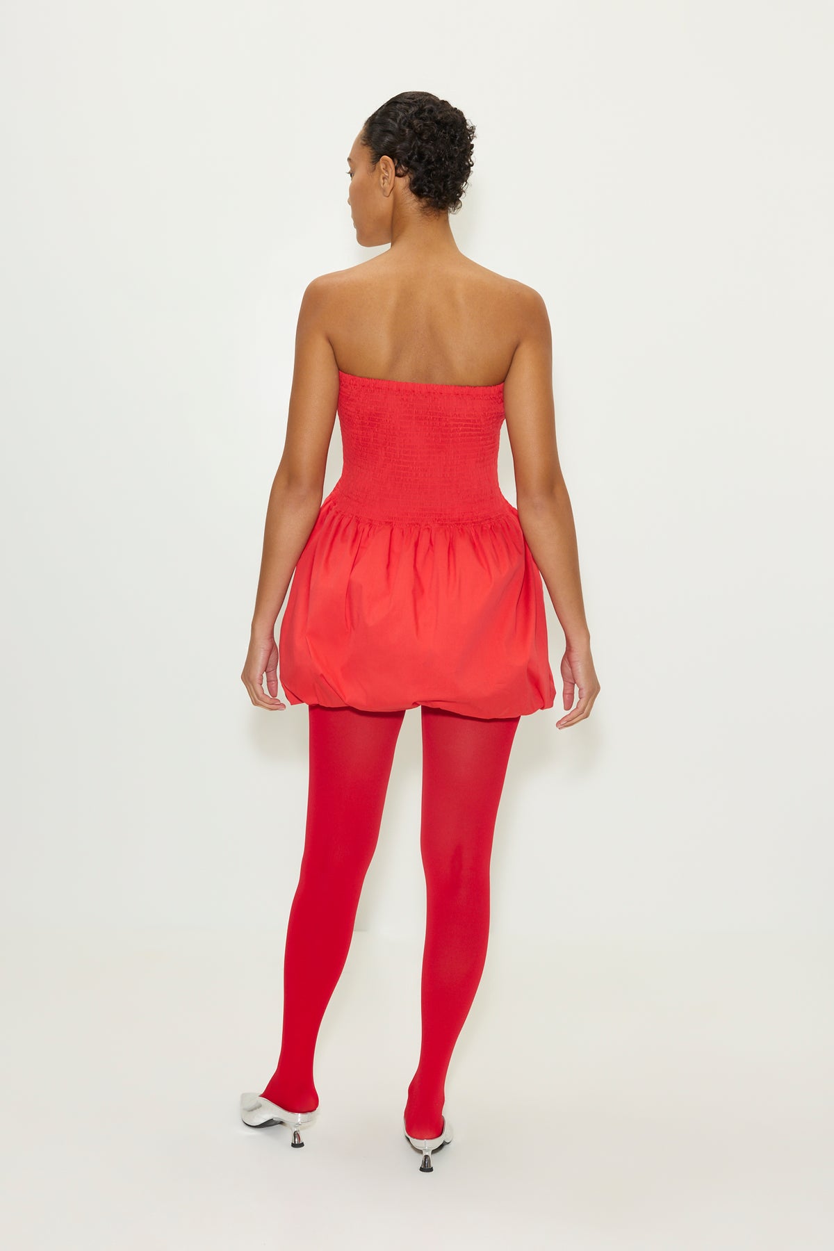 Simon Miller Via Smocked Mini Dress LUCKY RED