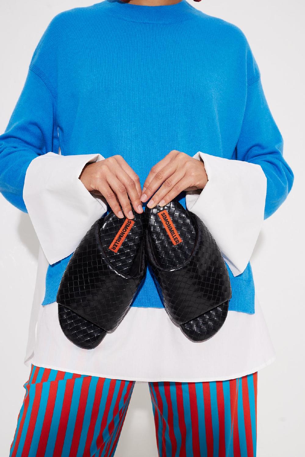 Simon Miller Woven Bubble Slide BLACK