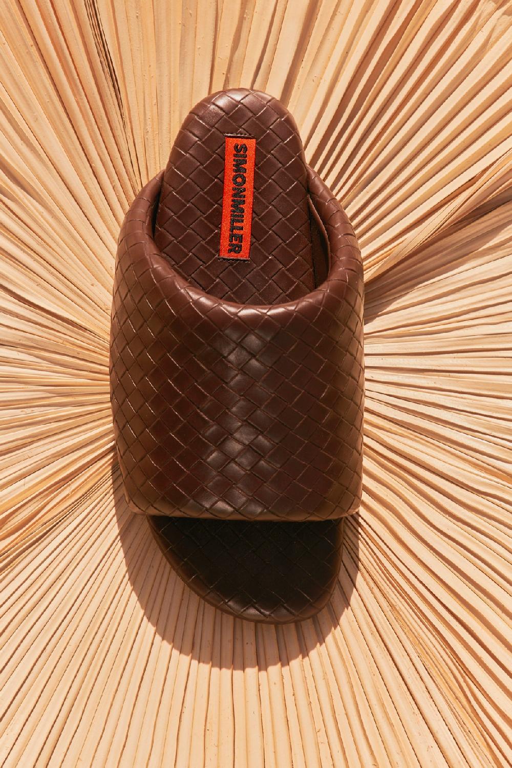 Simon Miller Woven Bubble Slide Chocolate