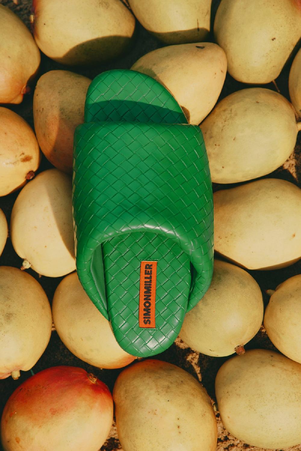 Simon Miller Woven Bubble Slide GUMMY GREEN