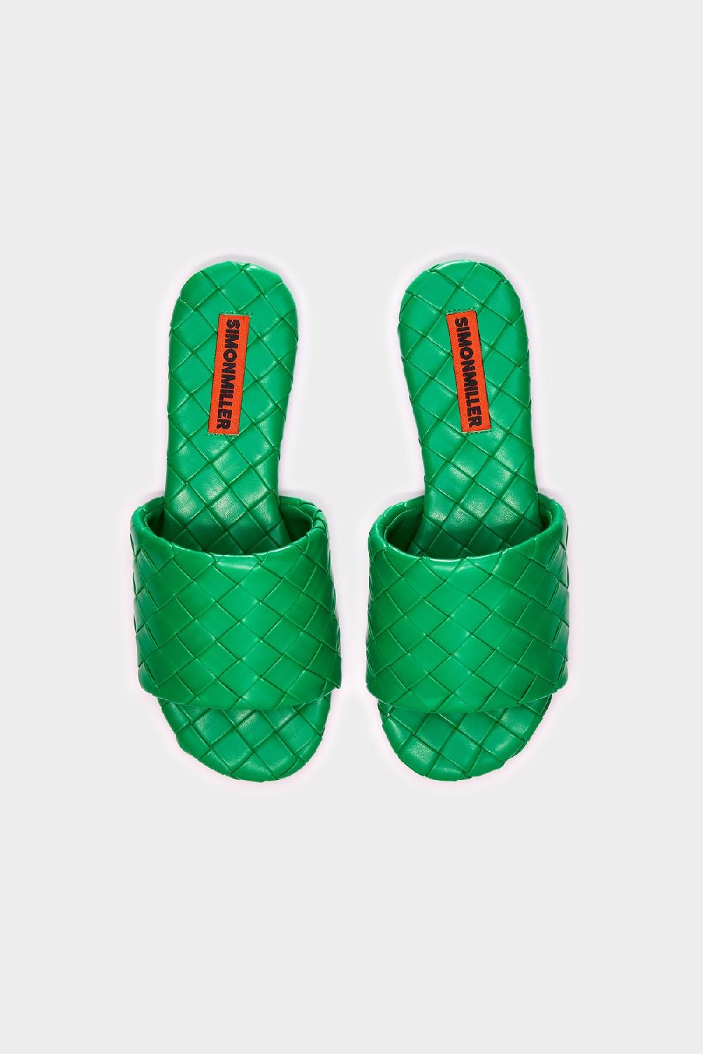 Simon Miller Woven Salerno Sandal Gummy Green