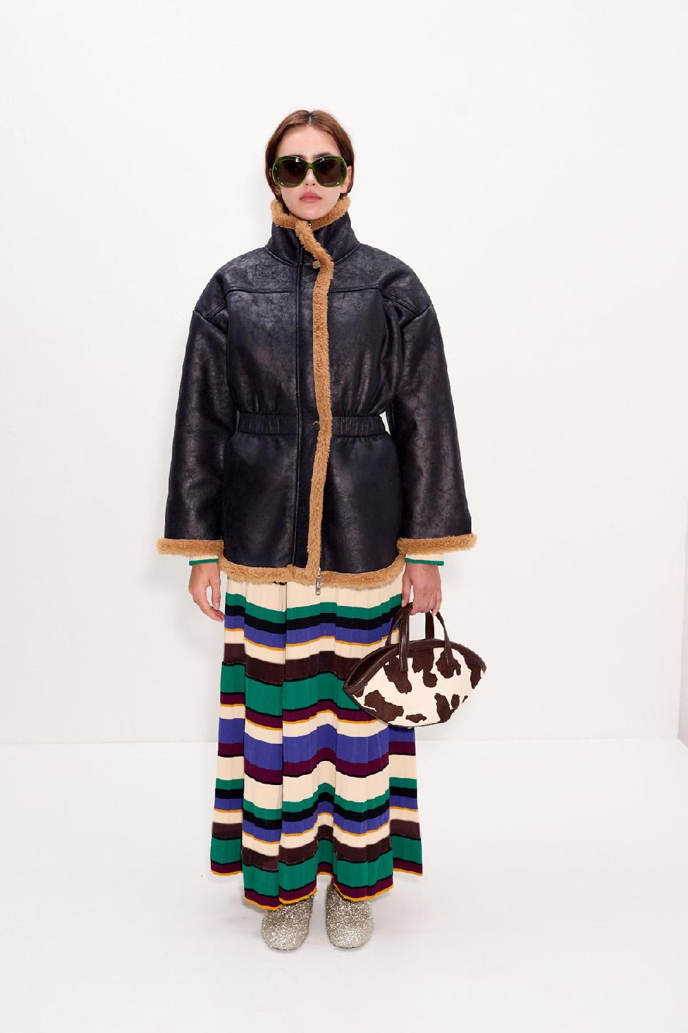 Simon Miller Yara Faux Shearling Jacket Black