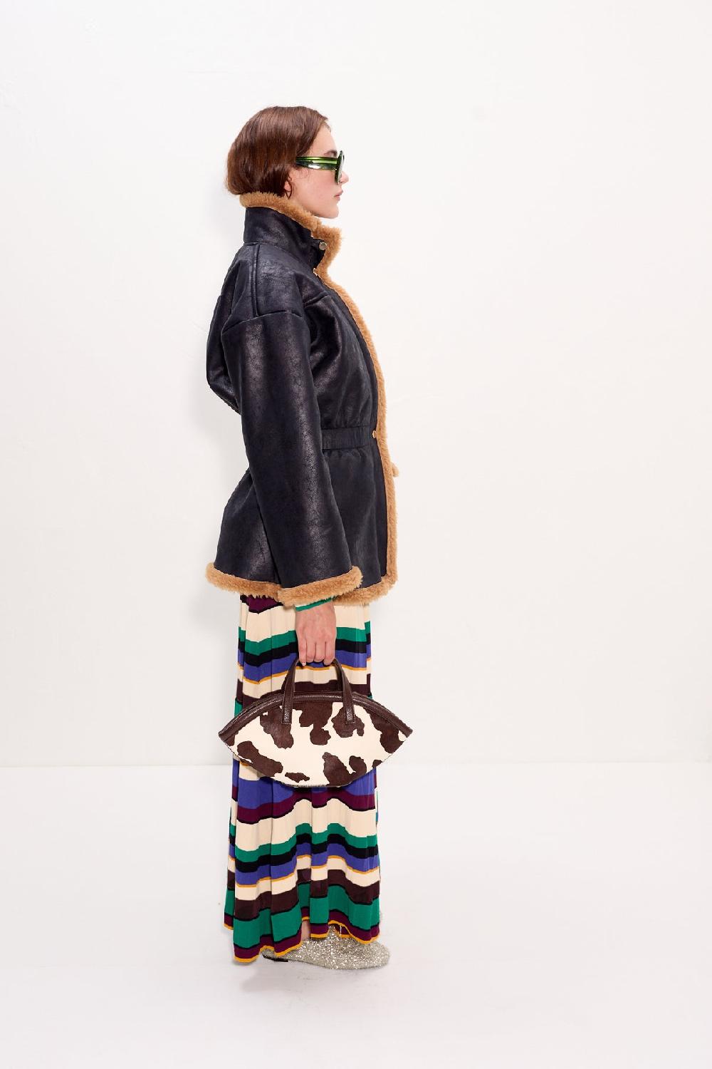 Simon Miller Yara Faux Shearling Jacket Black