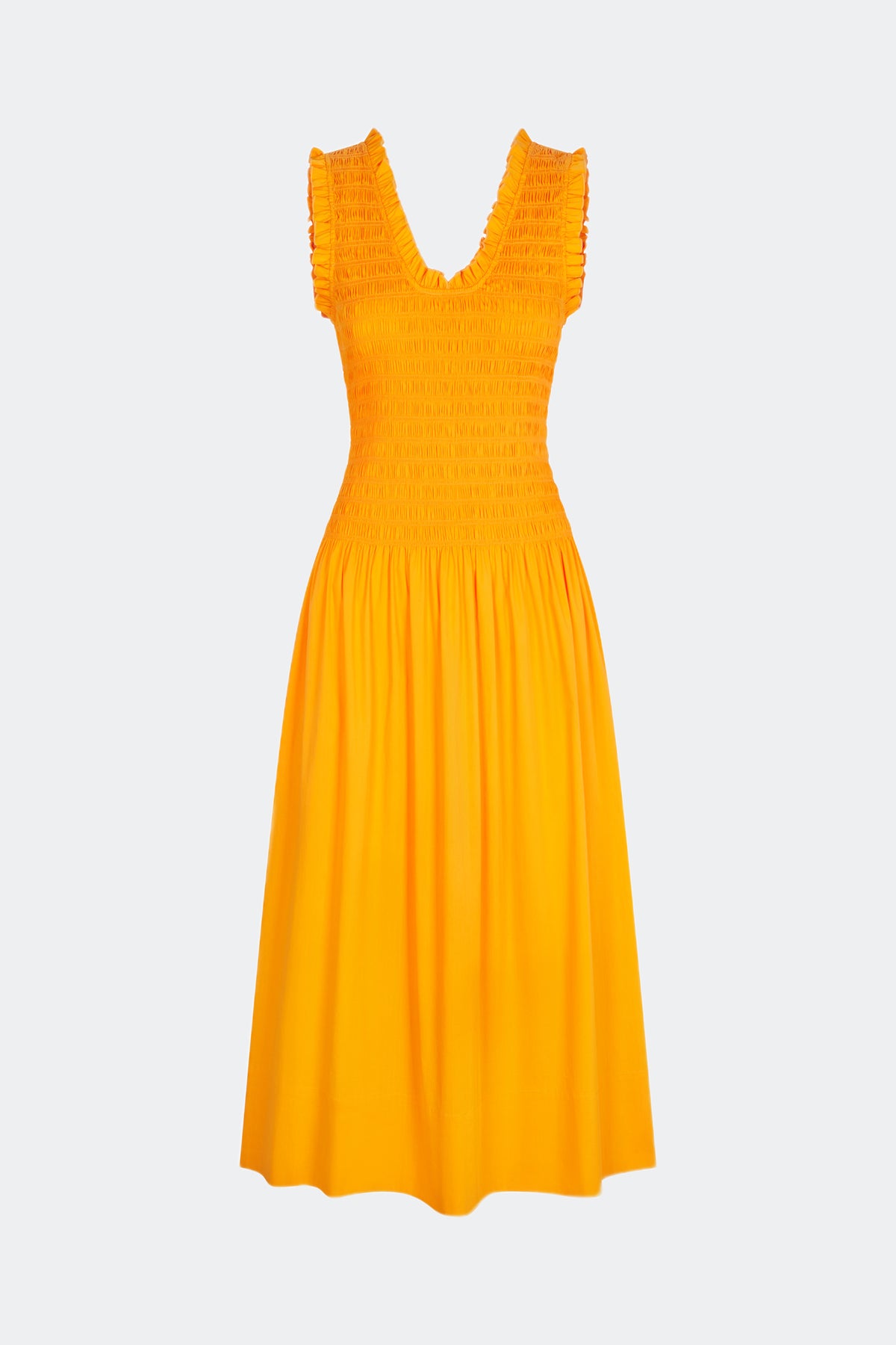 simon miller zini poplin dress Sherbet Orange