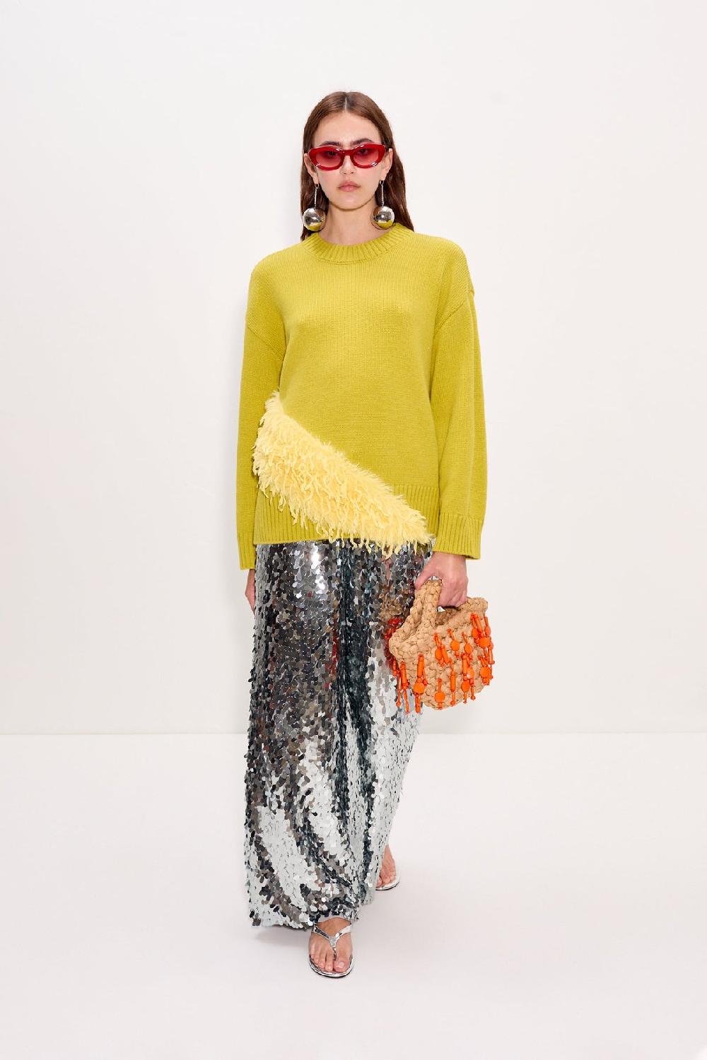 Simon Miller Zira Novelty Sweater Chartreuse