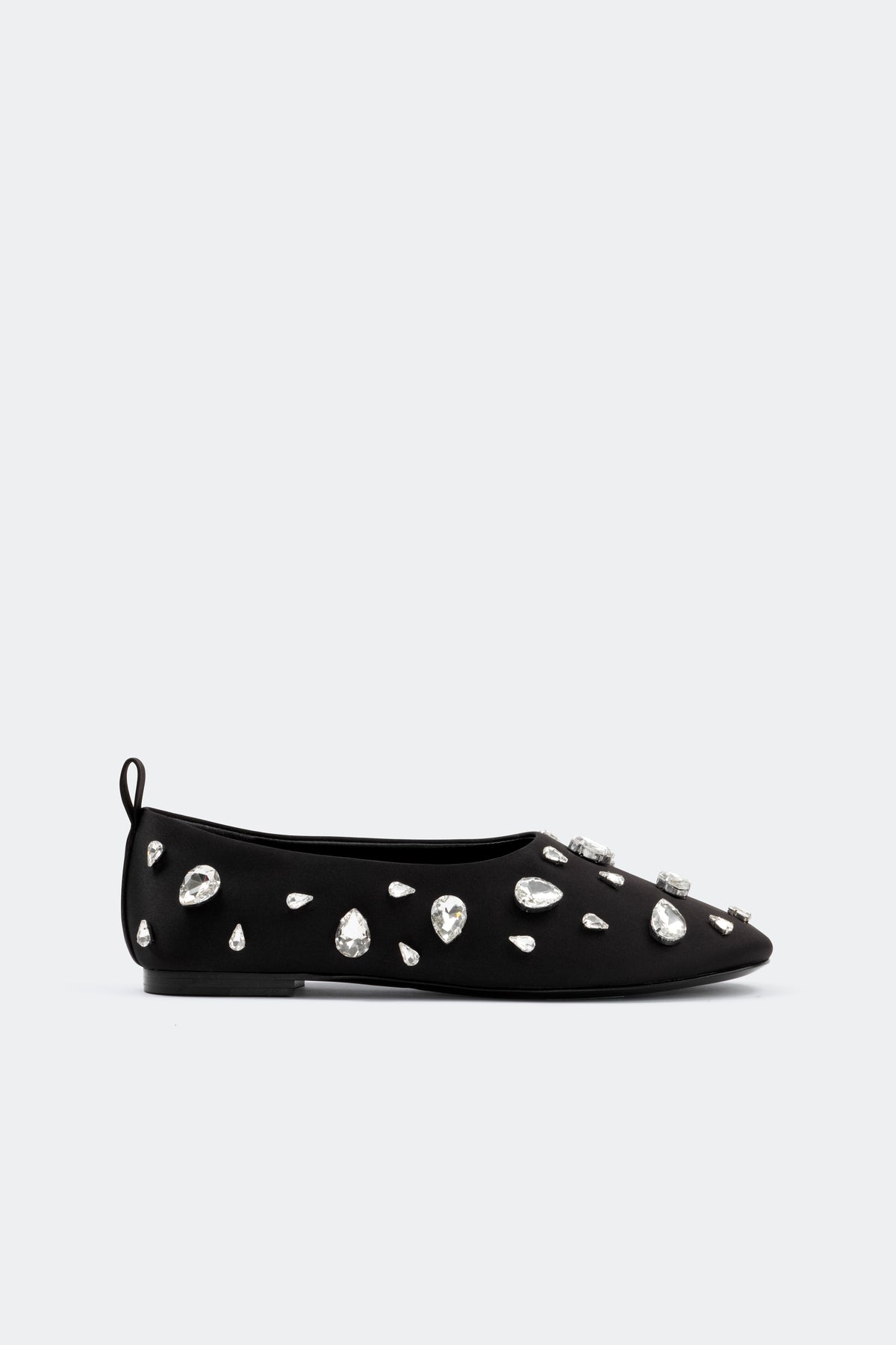 simon miller teardrop crystal riad flat BLACK/SILVER