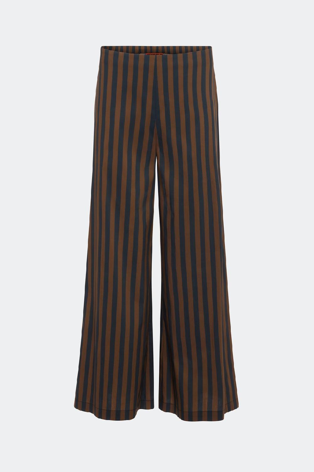 simon miller toni poplin pant BLACK/CHOCO BROWN STRIPE