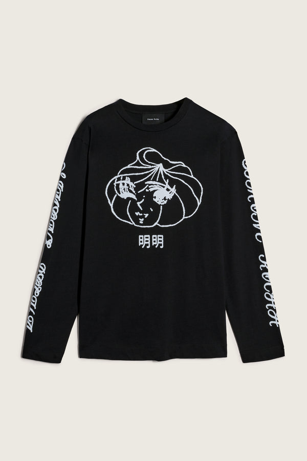 simone rocha Dim Sum Logo Print Long Sleeve T-Shirt