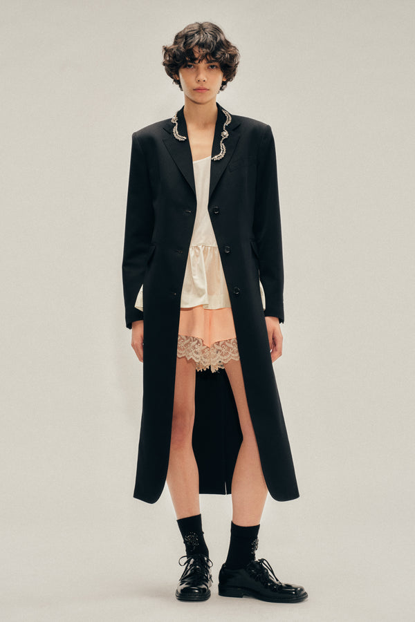 Simone Rocha Embellished Extended Hip Cutaway Tailcoat