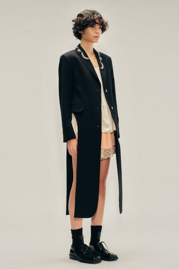 Simone Rocha Embellished Extended Hip Cutaway Tailcoat