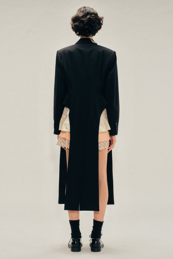 Simone Rocha Embellished Extended Hip Cutaway Tailcoat