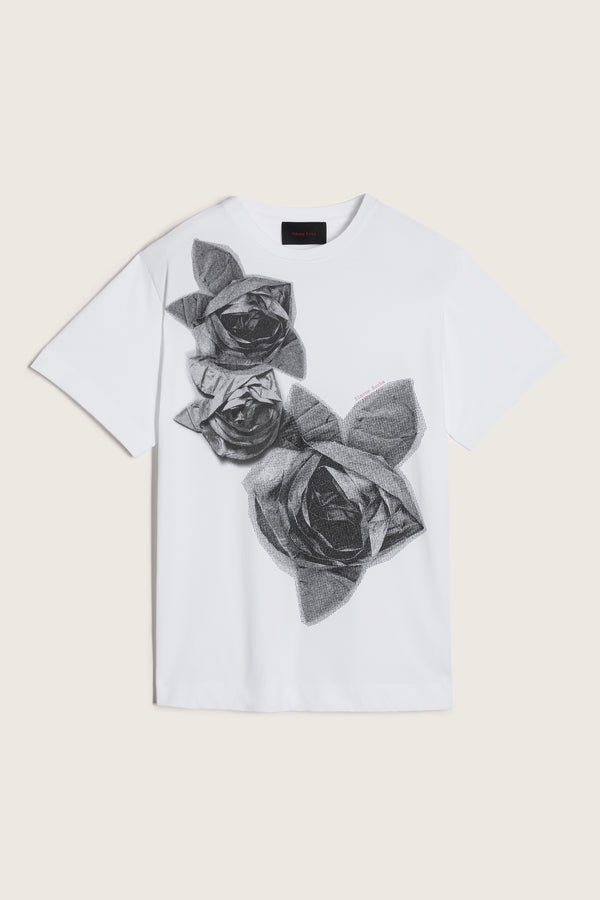 simone rocha Rasterised Pressed Rosette Print T-Shirt