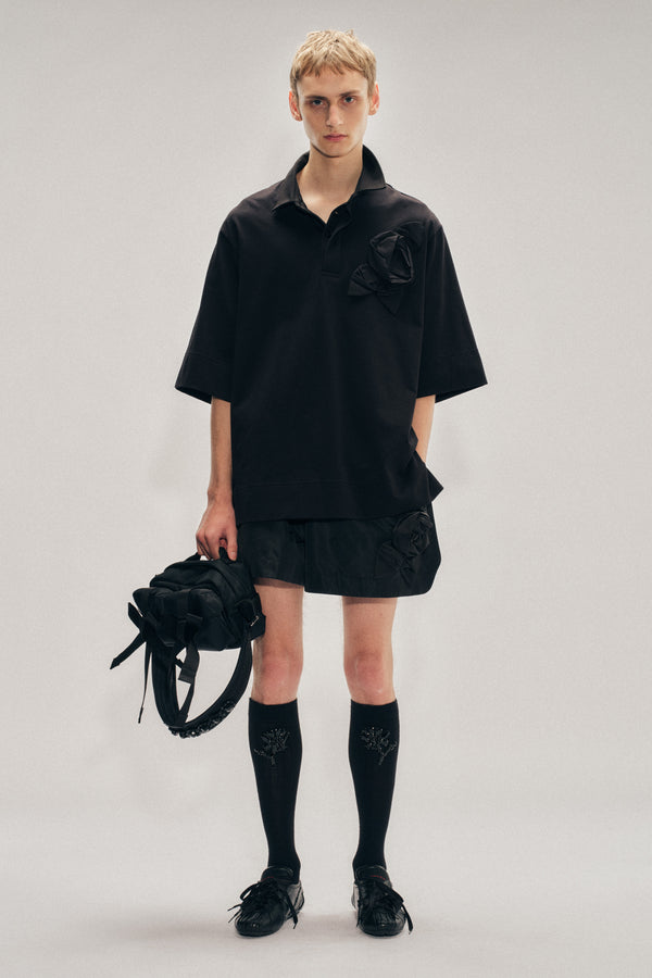 Simone Rocha Beaded Classic Bow Crossbody Bag