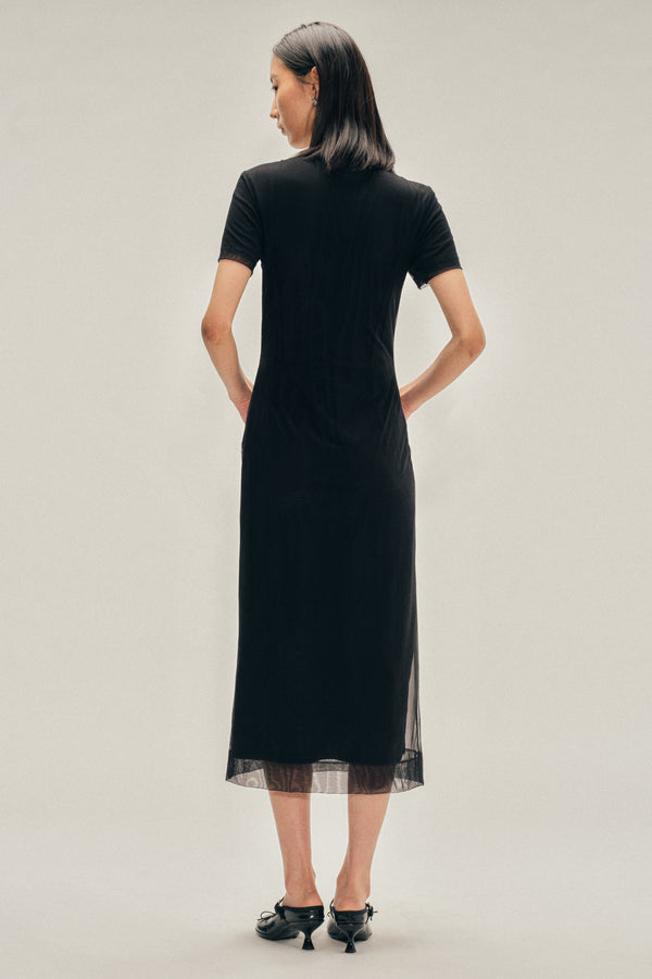 Simone Rocha Beaded Layered Liquid Dress