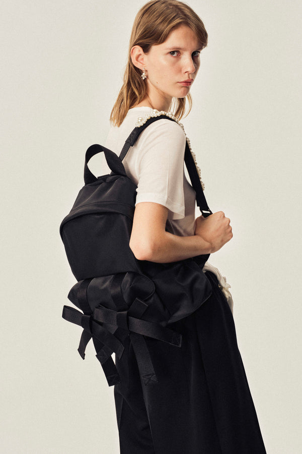 Simone Rocha Beaded Utility Bow Backpack