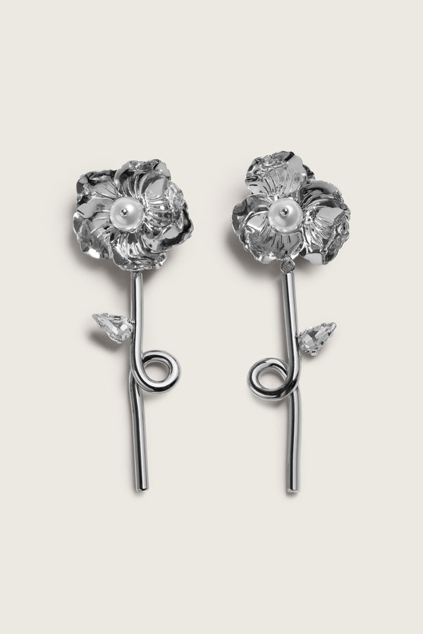 simone rocha Blooming Poppy Drip Earrings