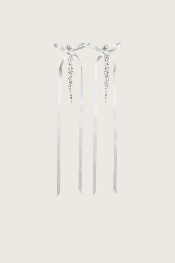 simone rocha Bow Ribbon Drip Earrings