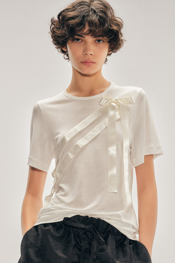 simone rocha Bow Sash Easy T-Shirt