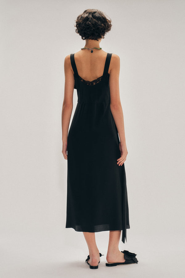 Simone Rocha Bow Sash Slip Dress