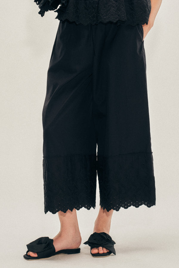 Simone Rocha Cropped Trim Easy Trousers