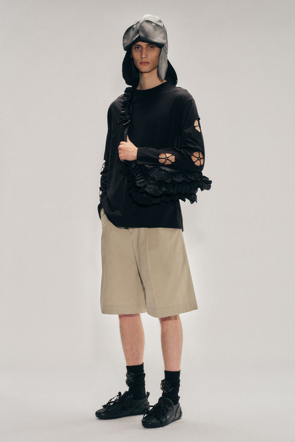 Simone Rocha Daisy Cutout Long Sleeve T-Shirt