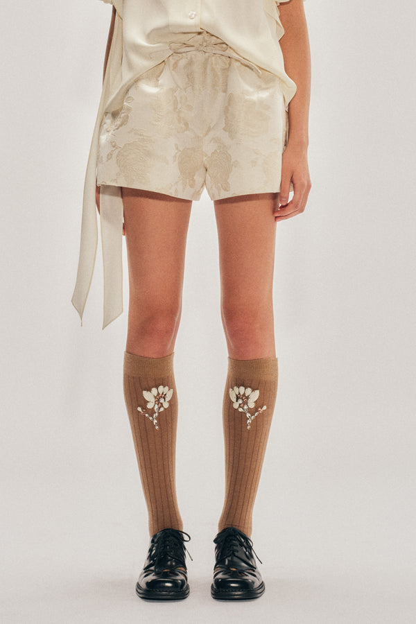 Simone Rocha Daisy Cutout Square Toe Brogue