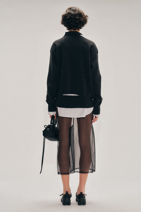 Simone Rocha Embellished Merino Seam Bite Jumper
