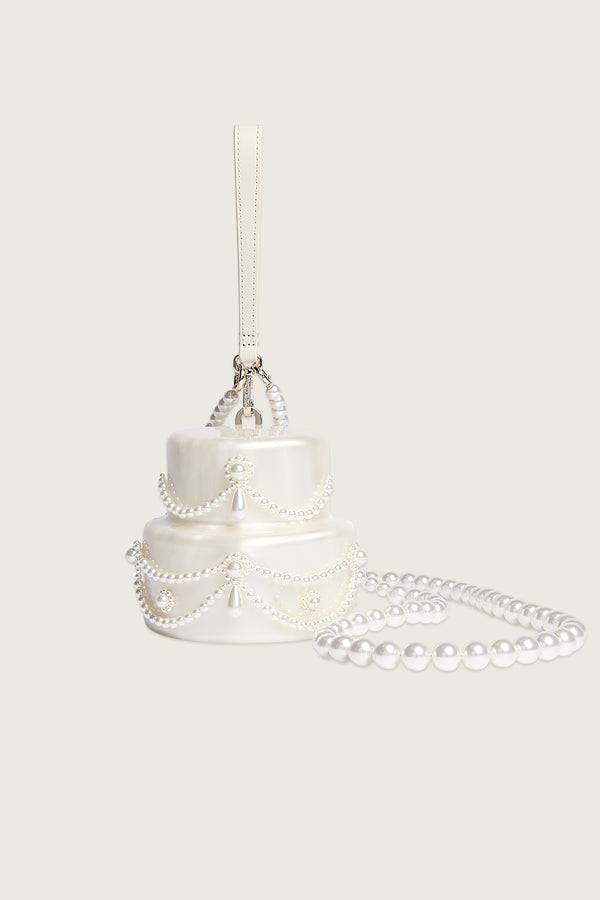 simone rocha Embellished Pearl Cake Bag